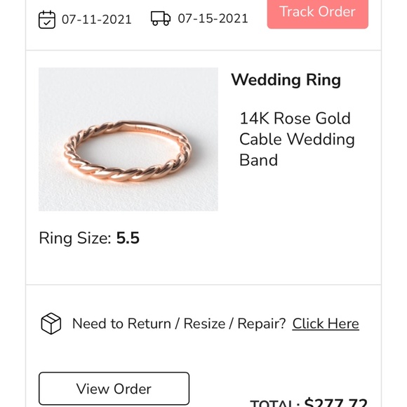 [FS][USA][RING] Lab Diamond 1.14ct VVS 2 Emerald Rose Gold Ring - Picture 4 of 5